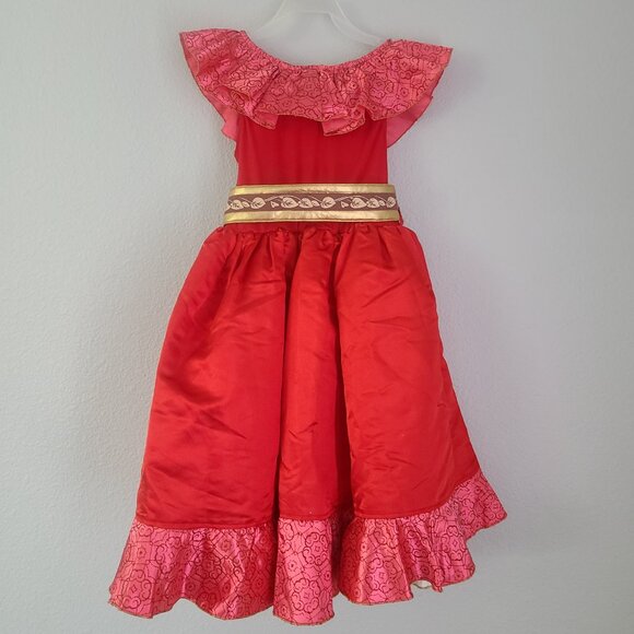 Disney Store Elena of Avalor Red Princess Dress Costume Size 4 - Picture 3 of 10